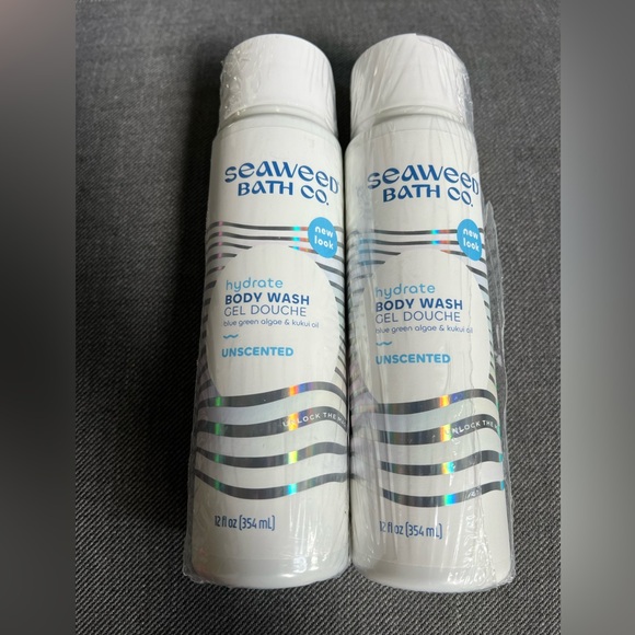 2 New Bottles of Seaweed Bath Co. Body Wash Unscented - Picture 4 of 4
